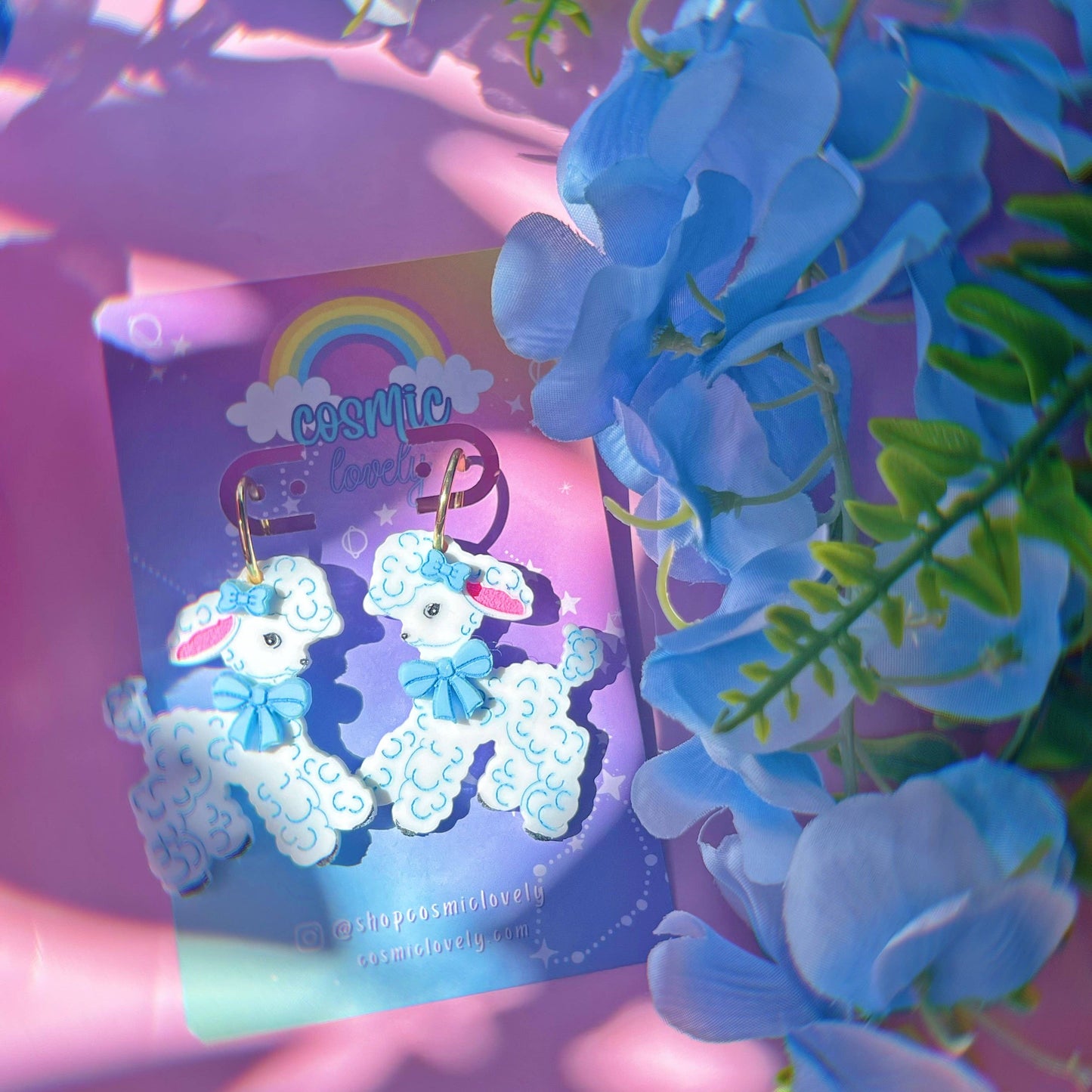 Vintage Inspired Cutie Lamb Earrings