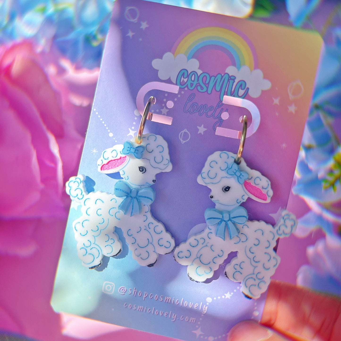 Vintage Inspired Cutie Lamb Earrings