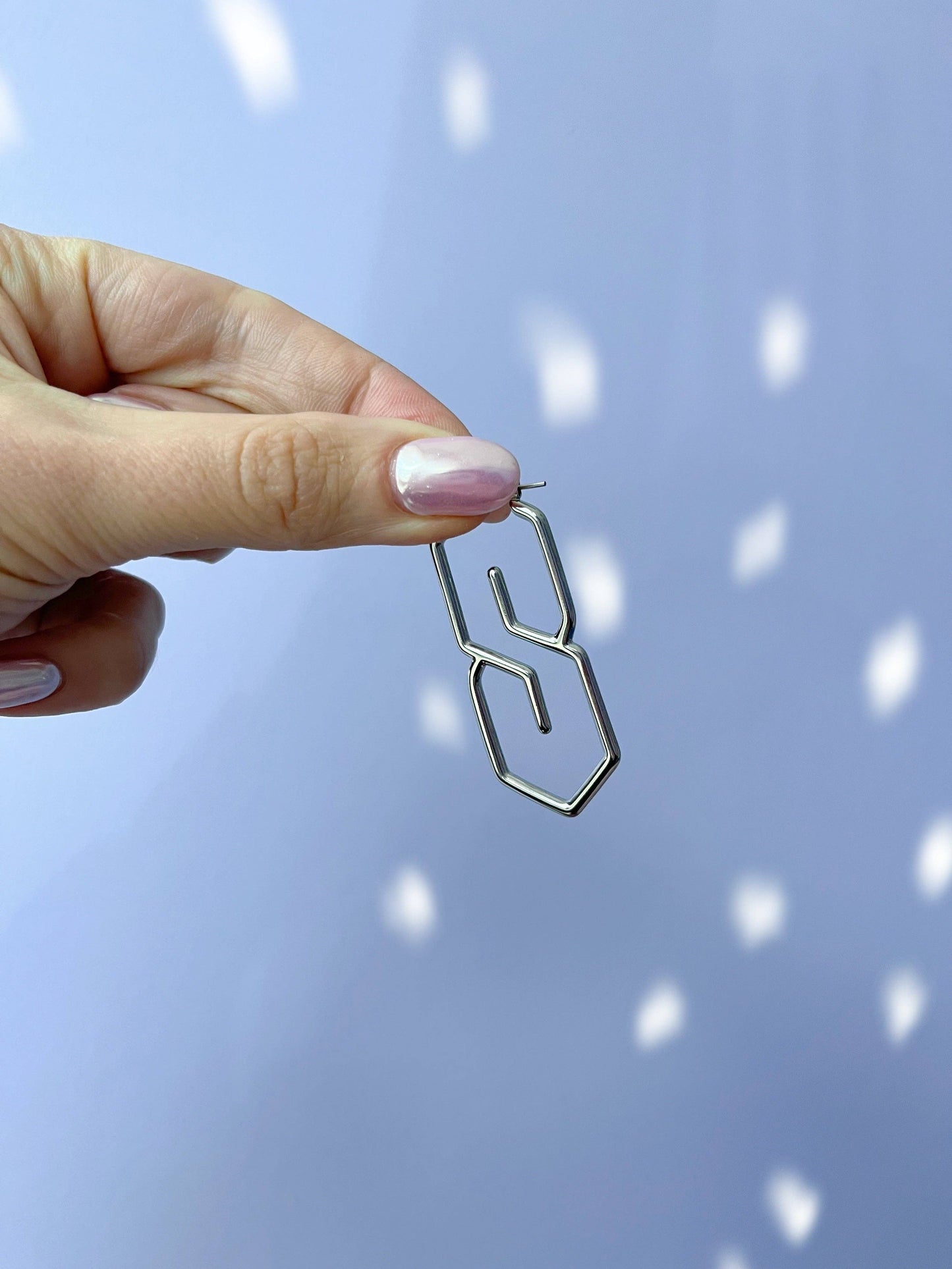 S Earrings (Silver)