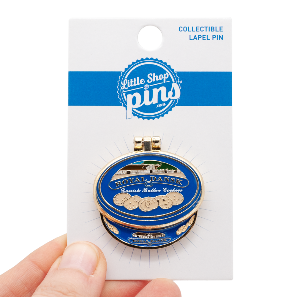 Grandma's Sewing Kit Hinge Enamel Pin (Small)