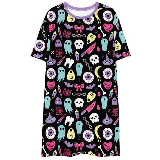 Pastel Goth T-shirt Dress