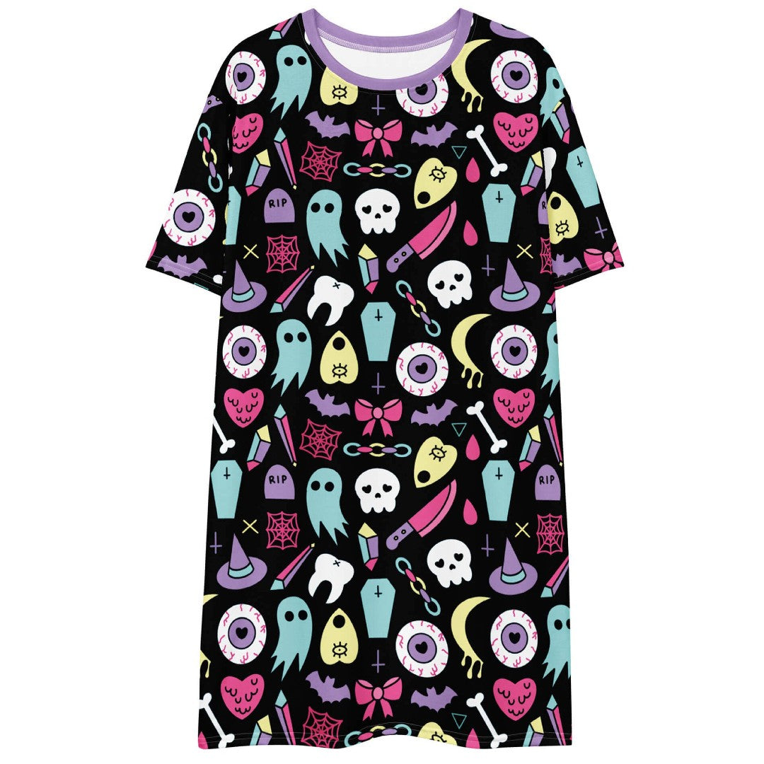 Pastel Goth T-shirt Dress