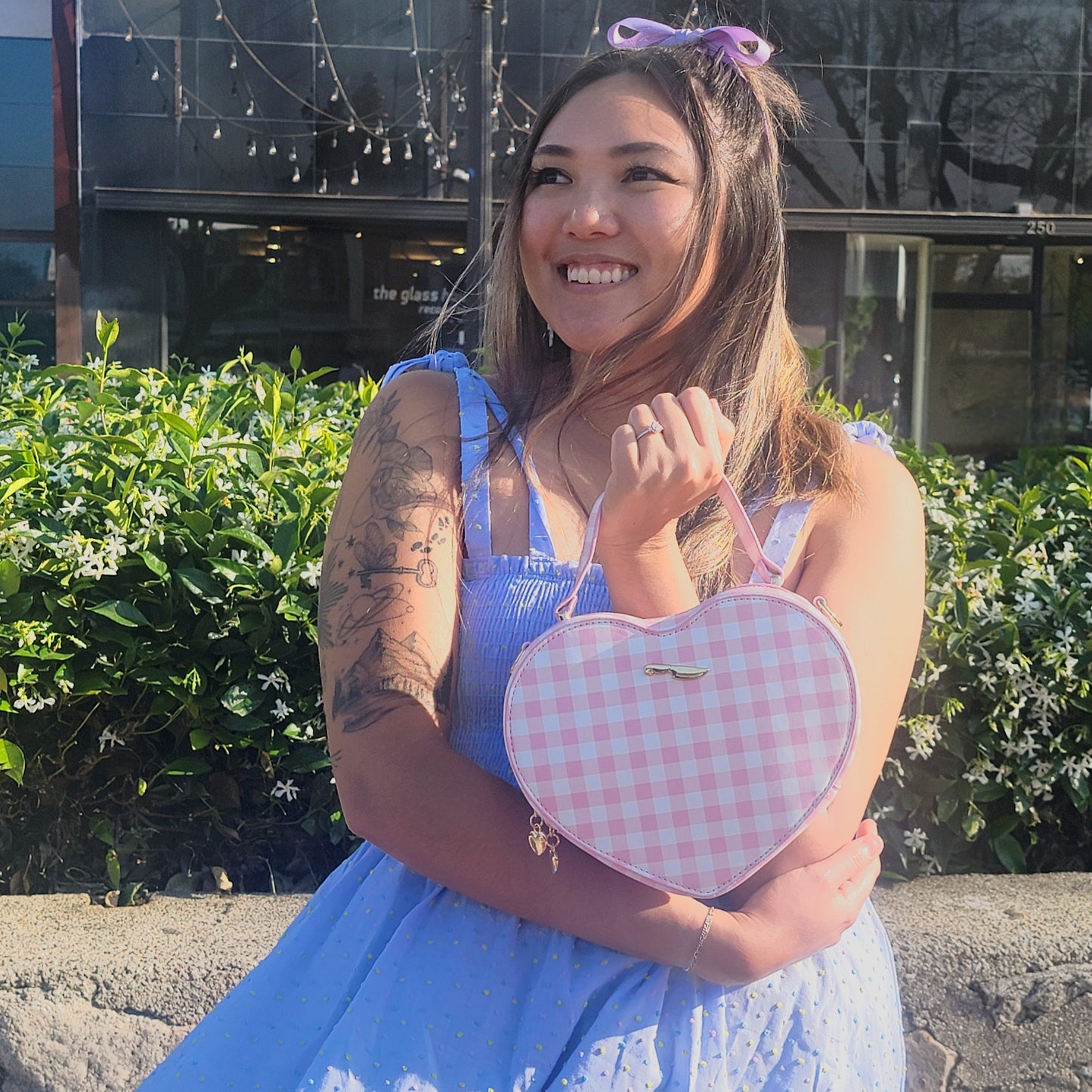 Pink Picnic Heart Bag