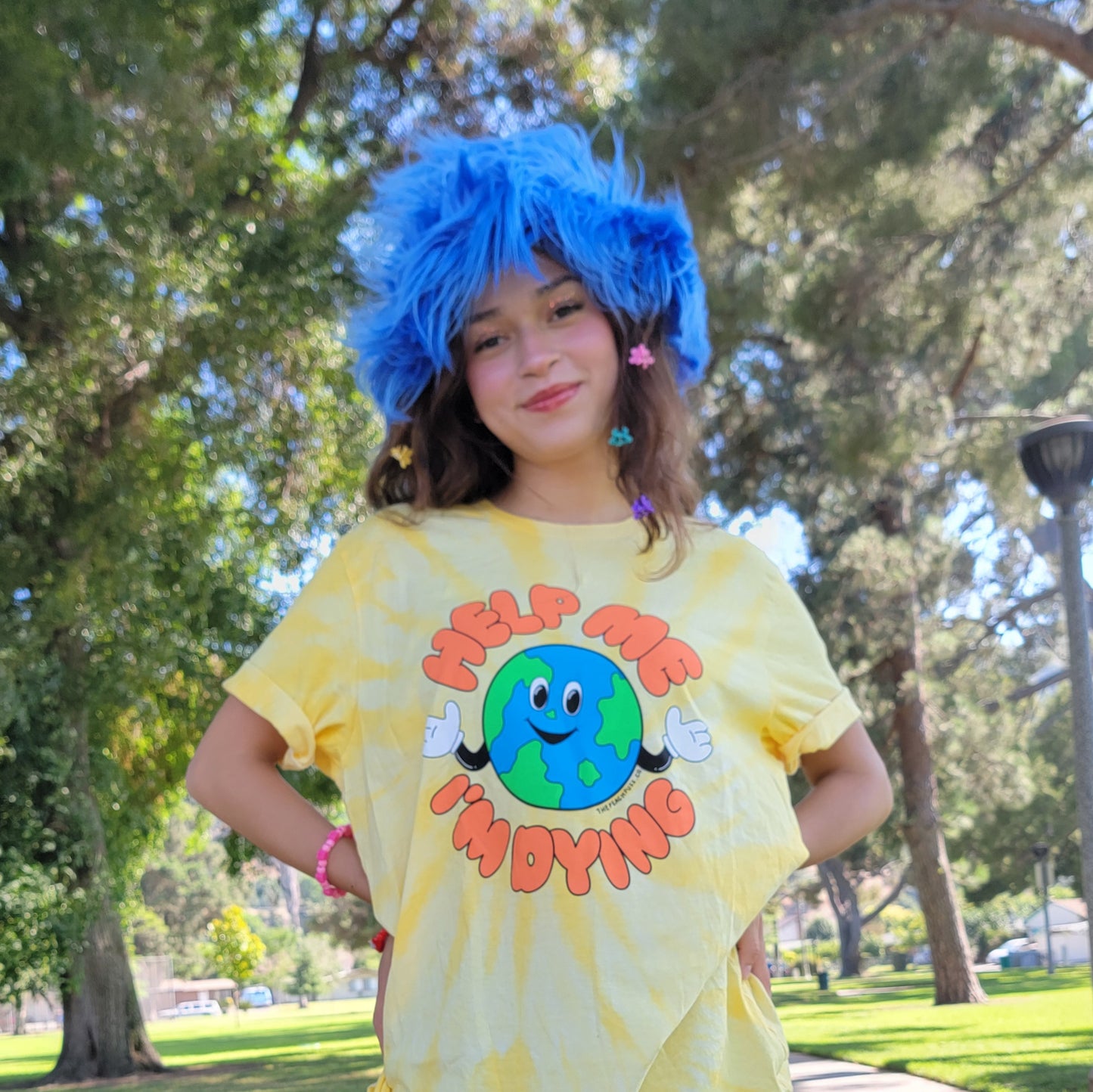 Dying Earth Yellow Tie Dye Tee