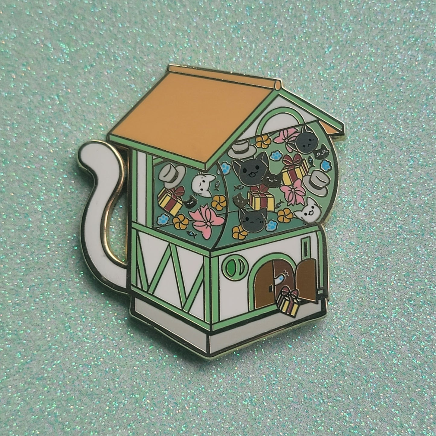 Nyan-Nyan Pon Enamel Pin