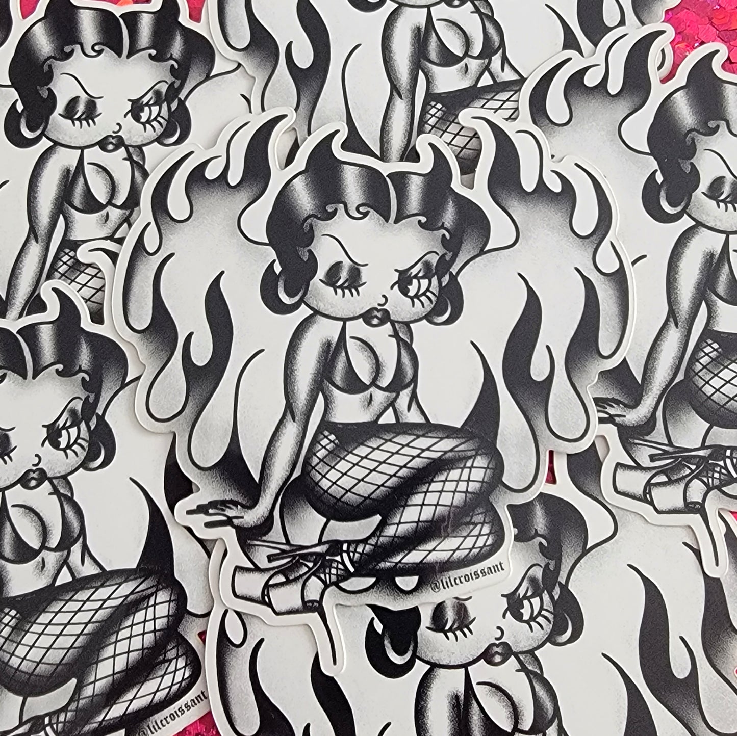 Devil Betty Sticker