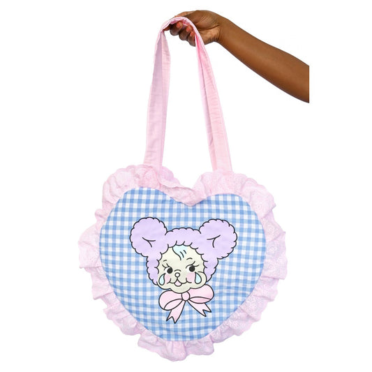 Milky Sippy Cup Cry Bear Heart Tote