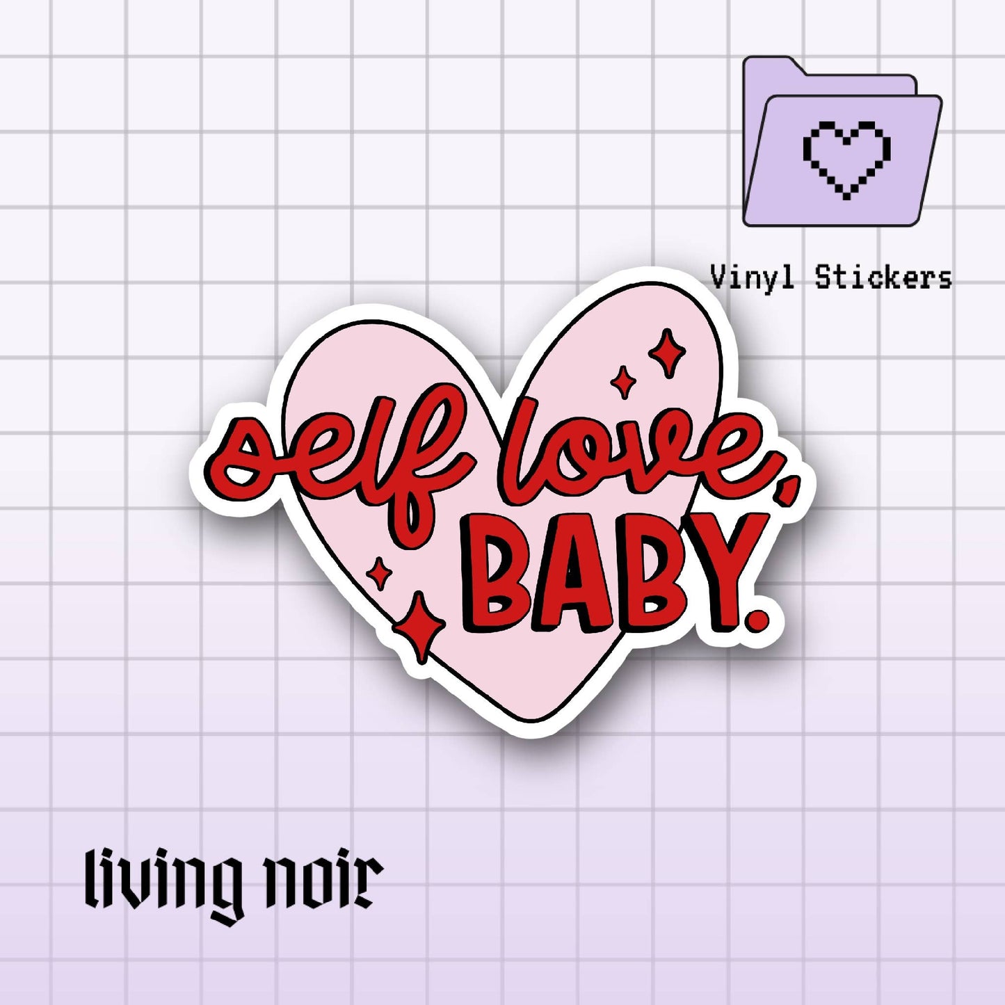 Self Love, Baby Heart Sticker