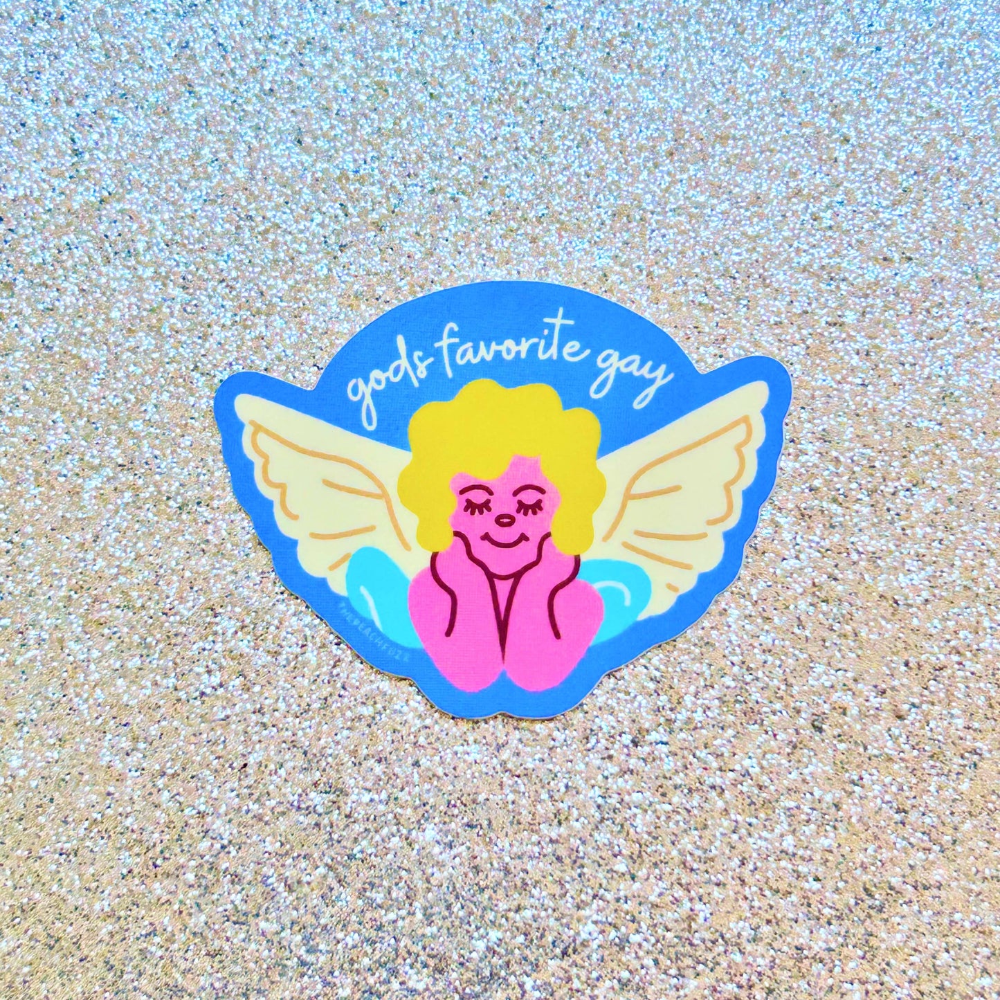 God's Favorite Gay Angel Sticker
