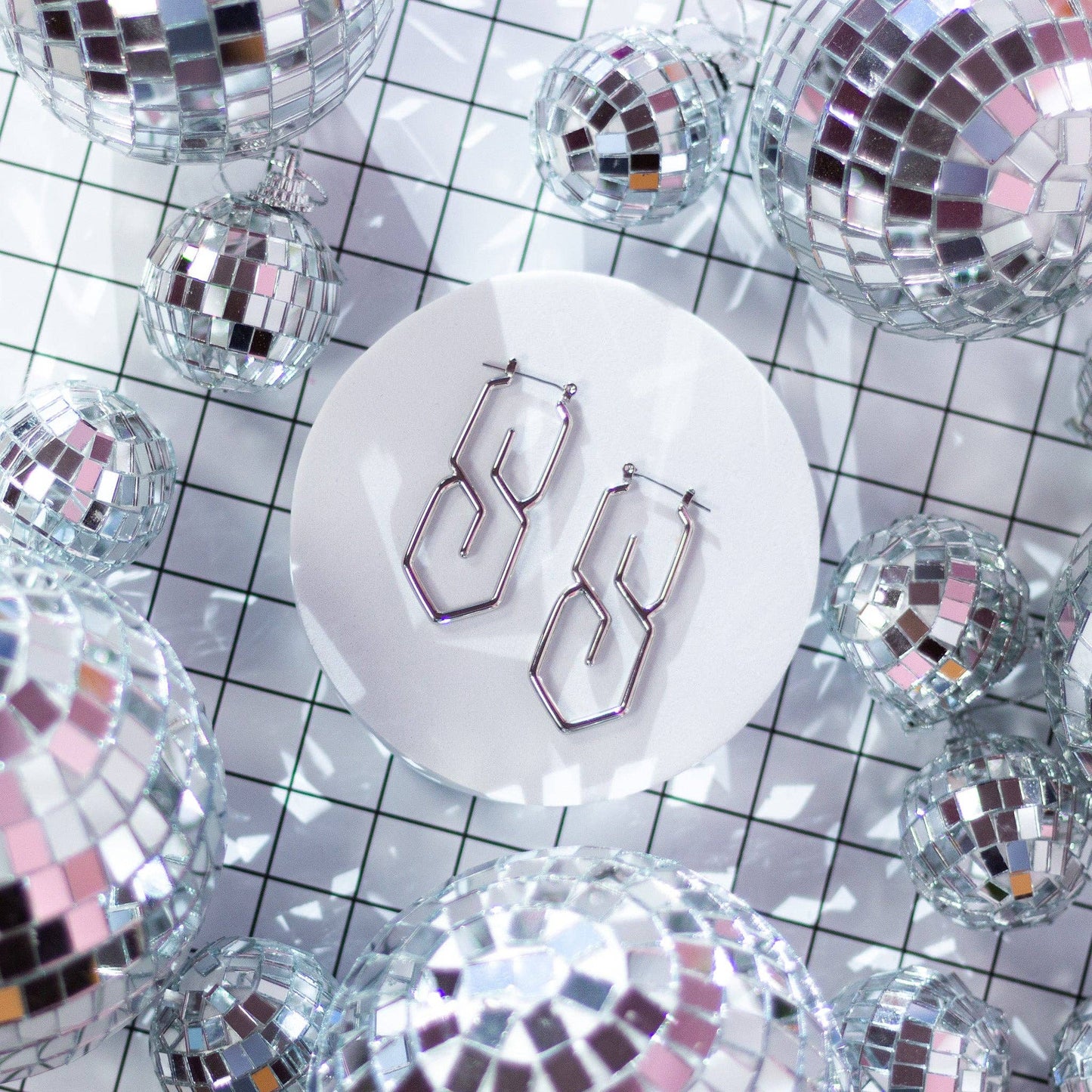 S Earrings (Silver)