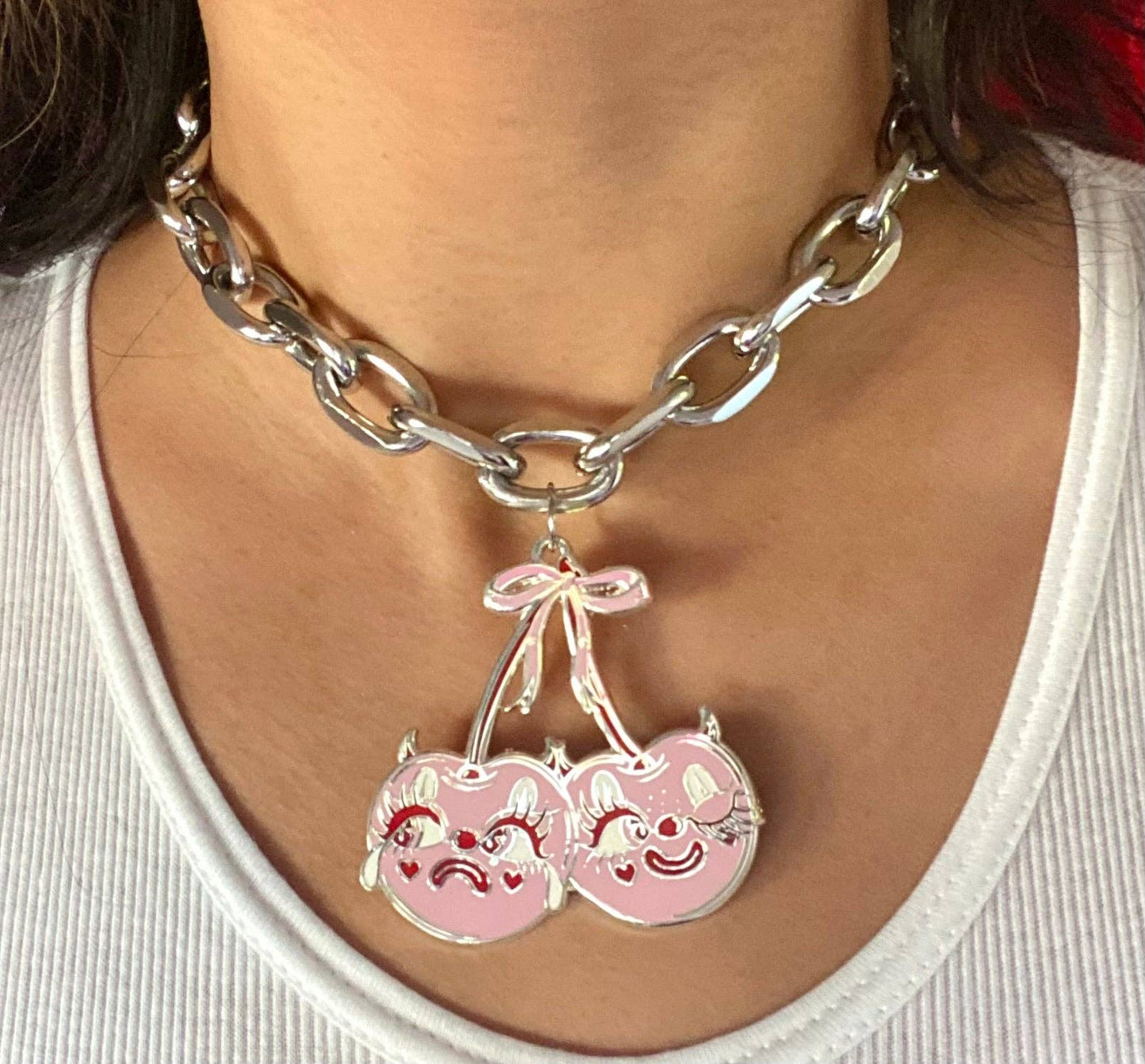 Devil Cherries Chain Choker