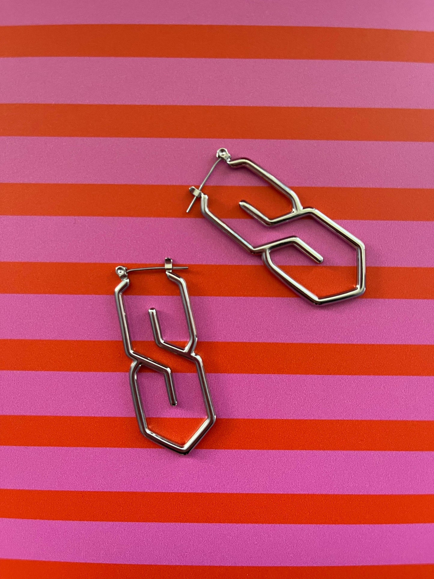 S Earrings (Silver)