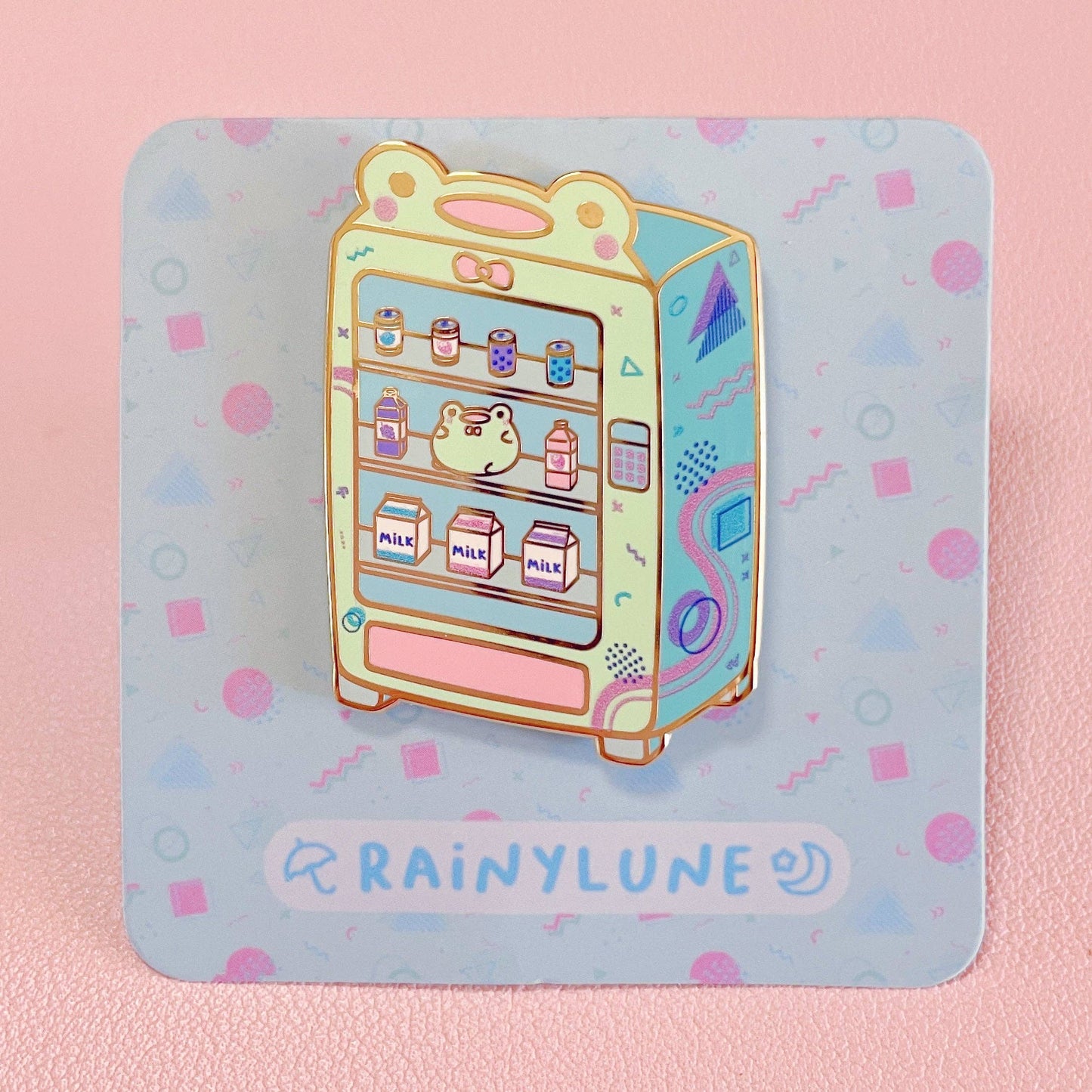 Retro Frog Vending Machine Enamel Pin