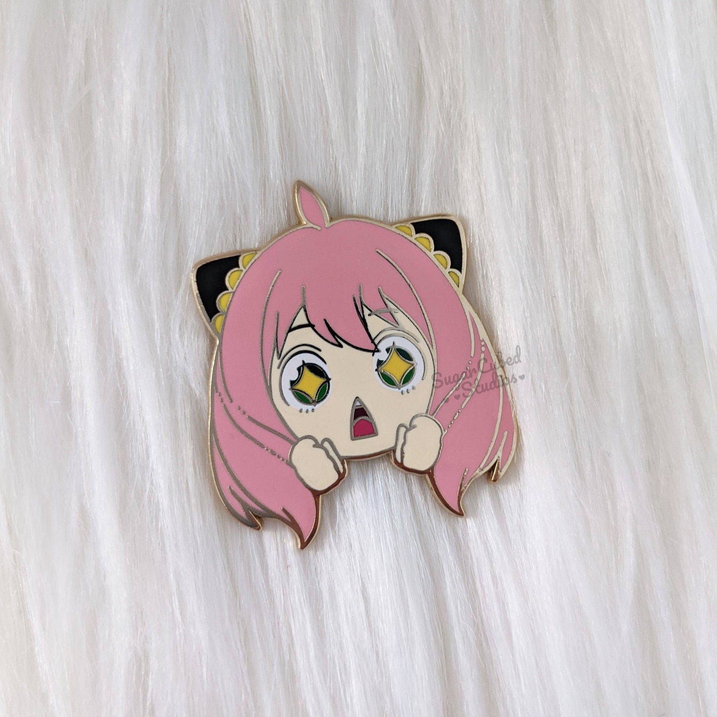Waku Waku Anya Enamel Pin