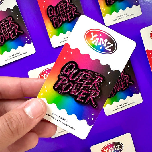 Queer Power Enamel Pin by YAMZ: World of Color