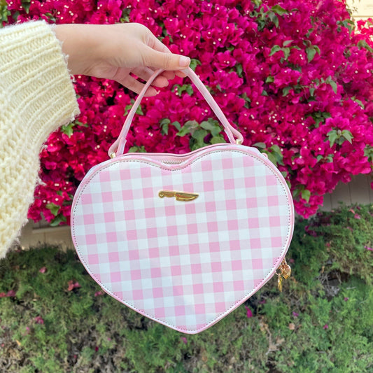 Pink Picnic Heart Bag