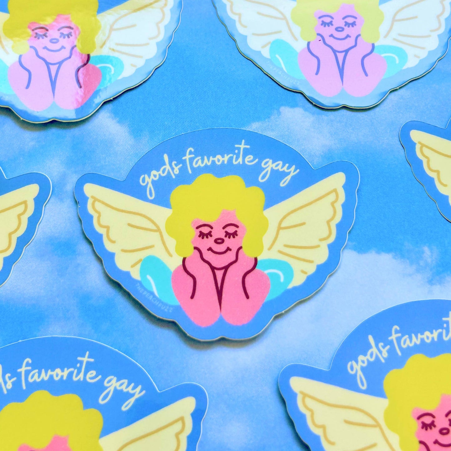 God's Favorite Gay Sticker by The Peach Fuzz