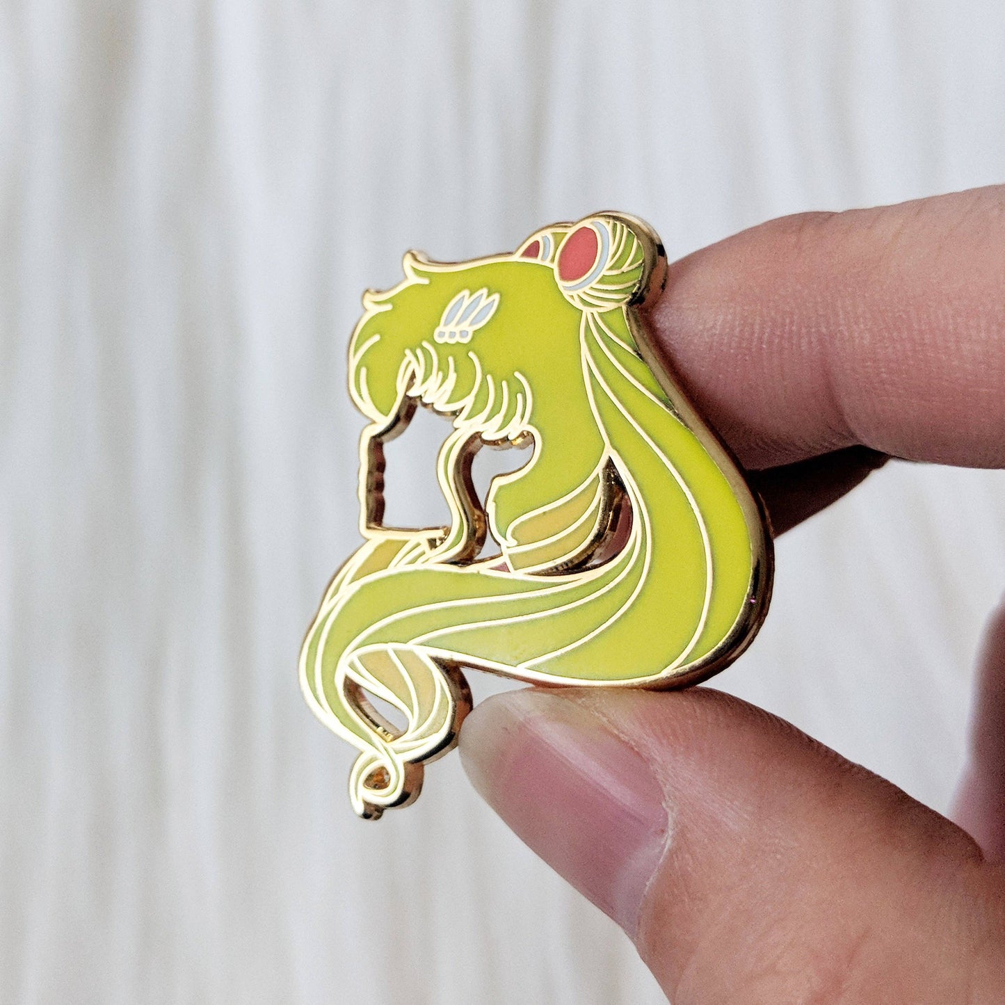 Usagi Moonie Silhouette Enamel Pin by Sugar Cubed Studios