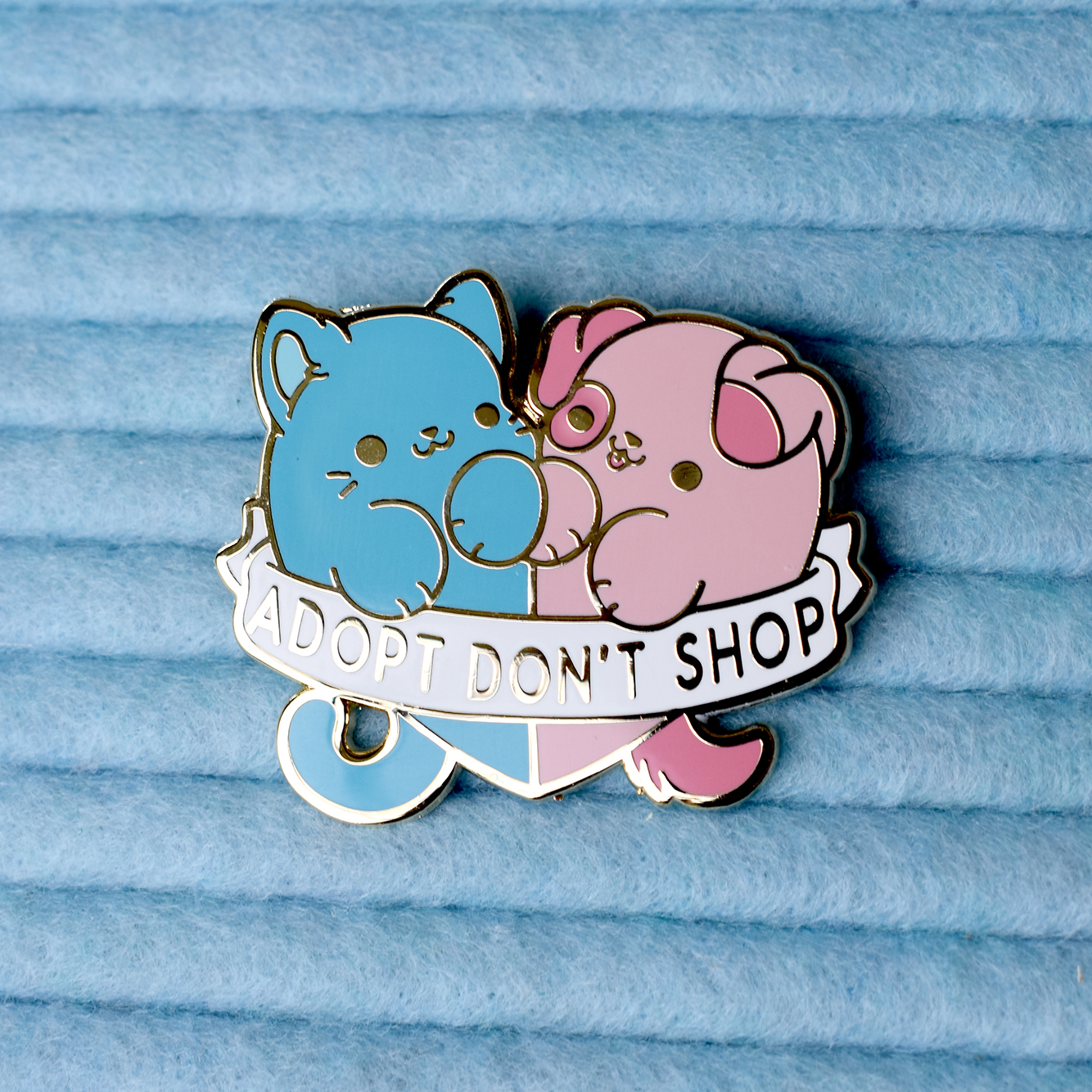Adopt Don't Shop Heart Enamel Pin