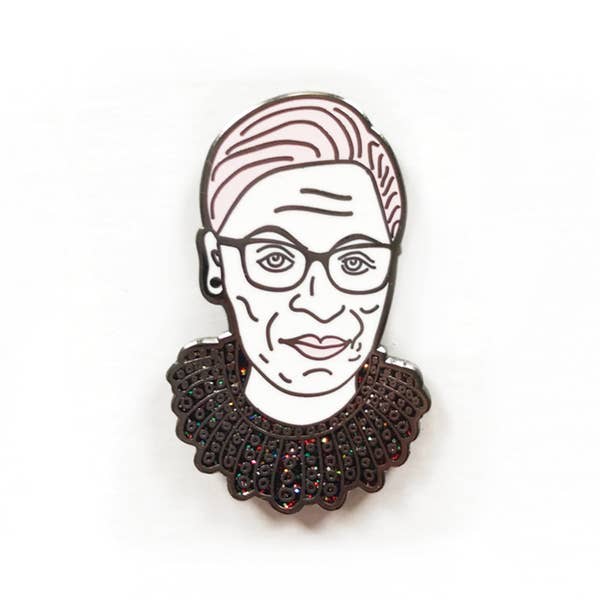 Ruth Bader Ginsburg Dissent Collar Enamel Pin