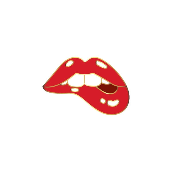 Bite Me Lips Pin