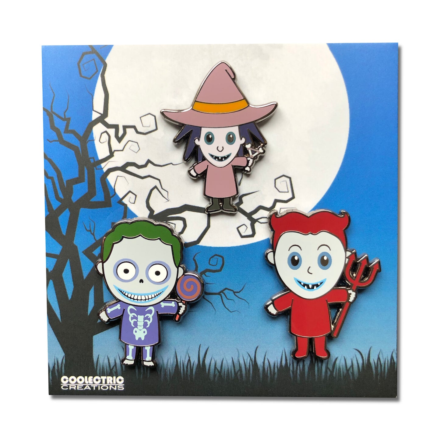 Boogie's Mischievous Trio Enamel Pin Set