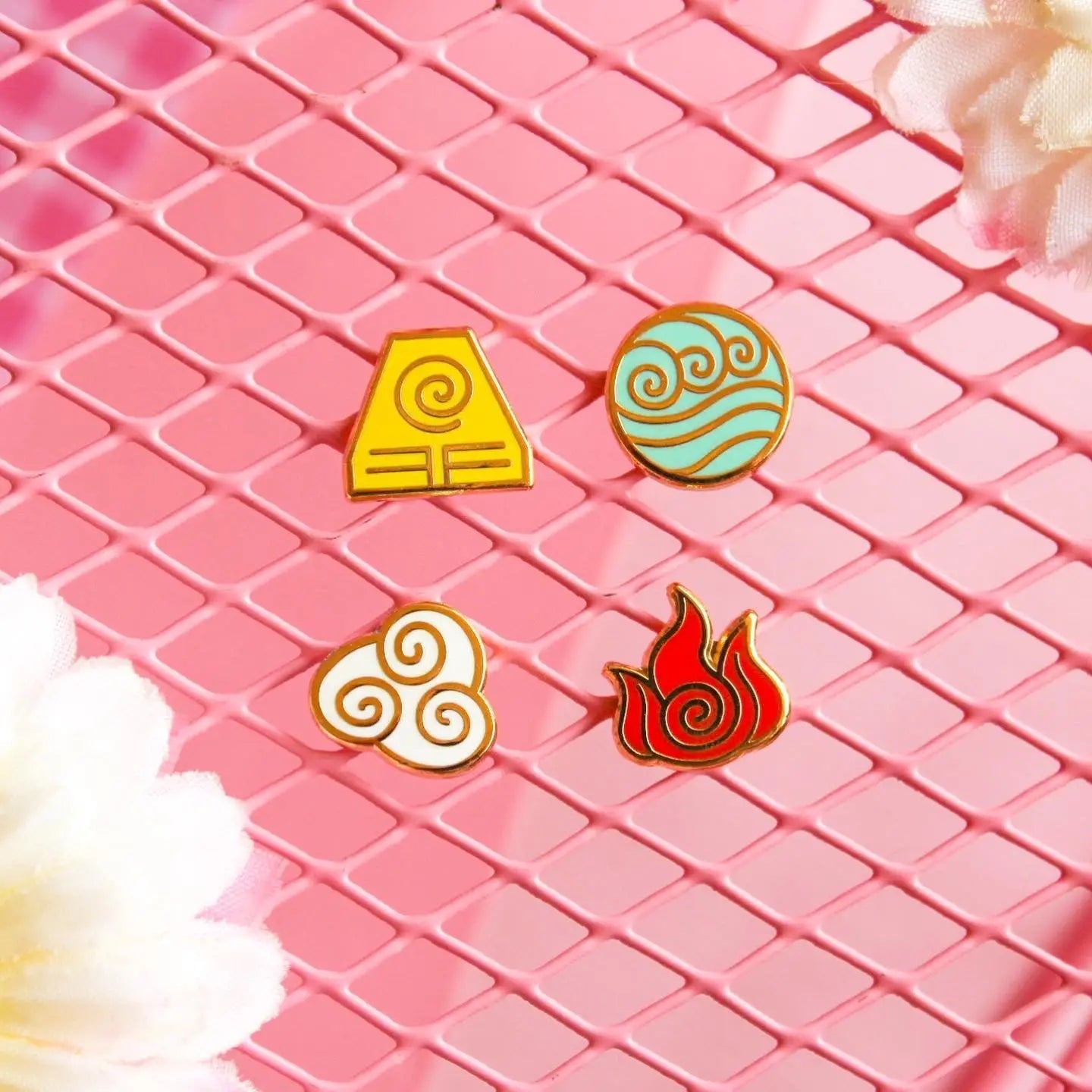 Four Elements Enamel Pin Set