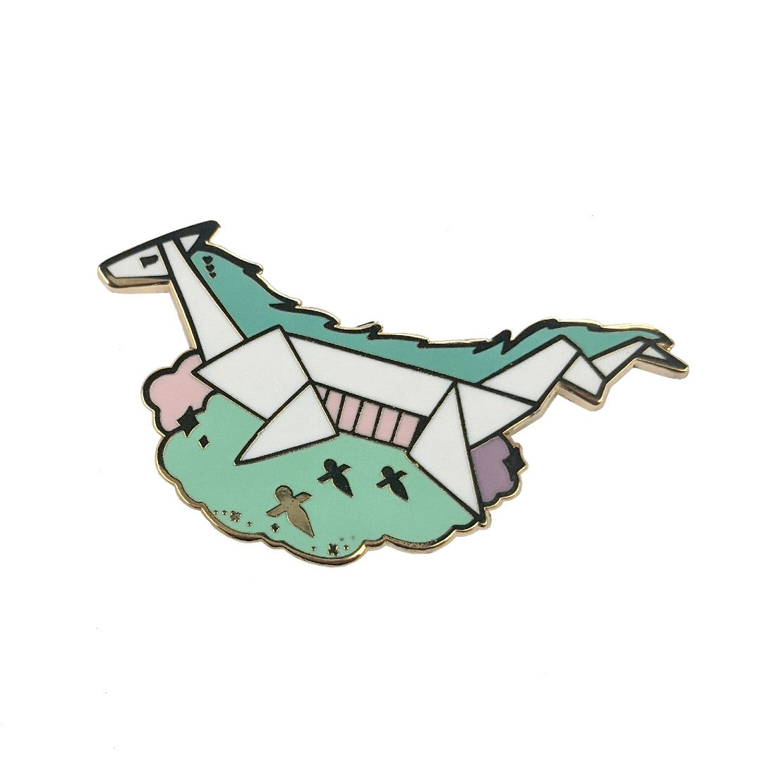 Haku Origami Enamel Pin