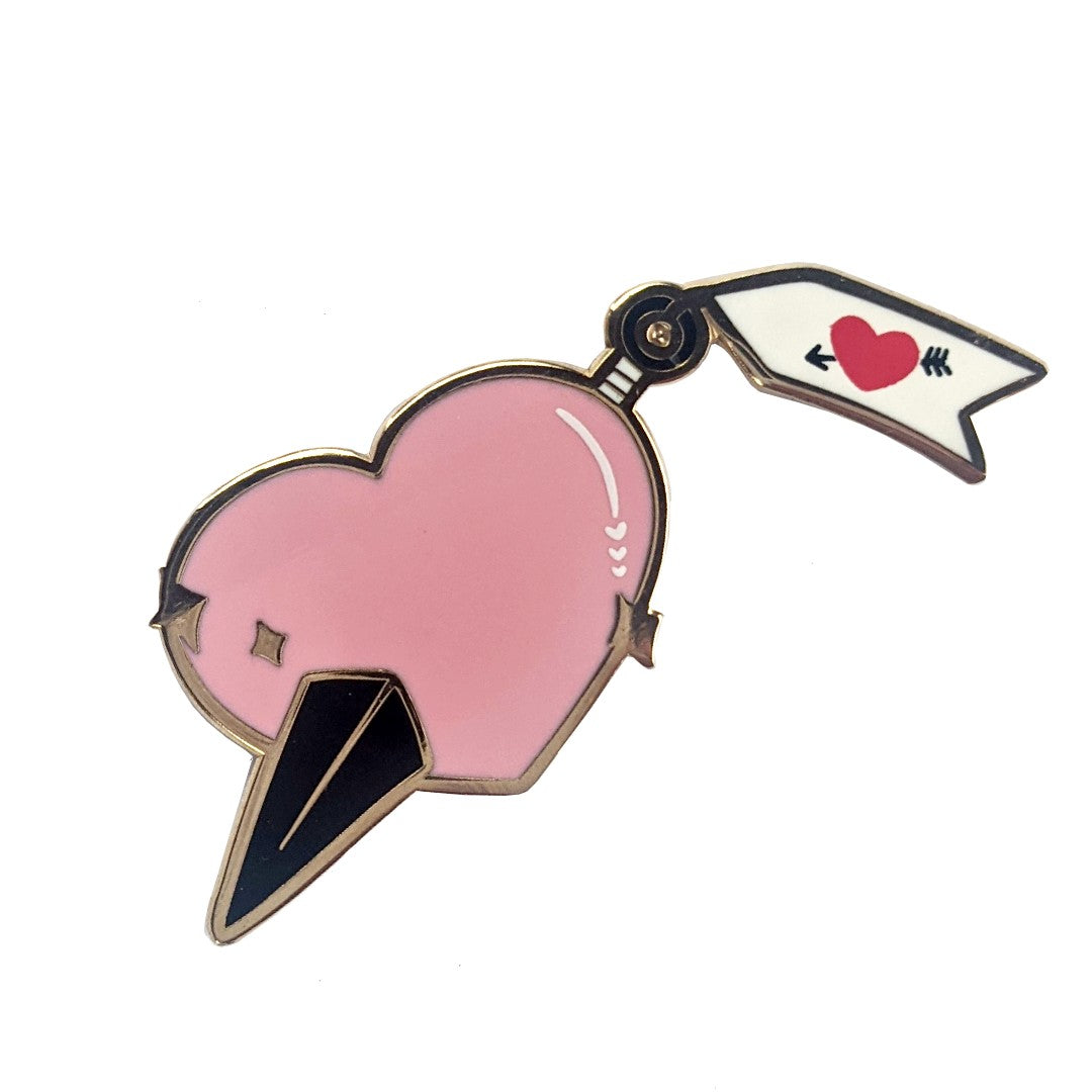Heart Kunai Enamel Pin