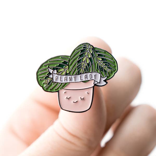 Plant Lady Enamel Pin