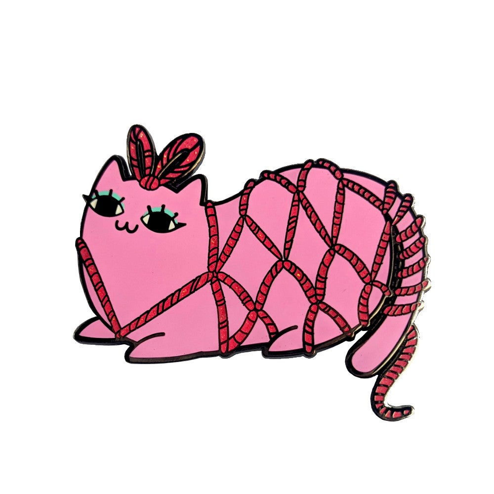 Kinky Kitty Jacqueline Enamel Pin