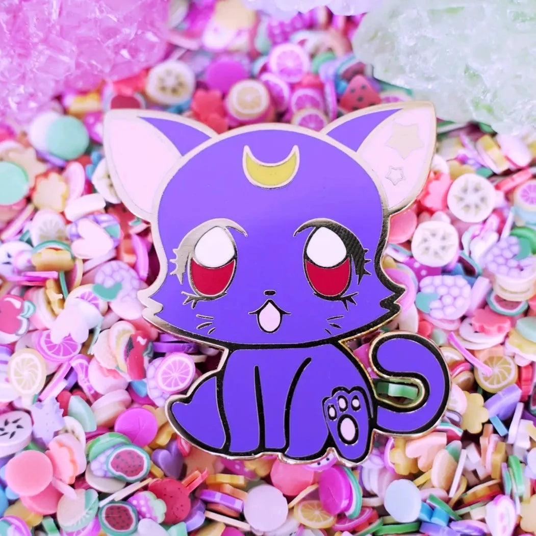 Luna Enamel Pin