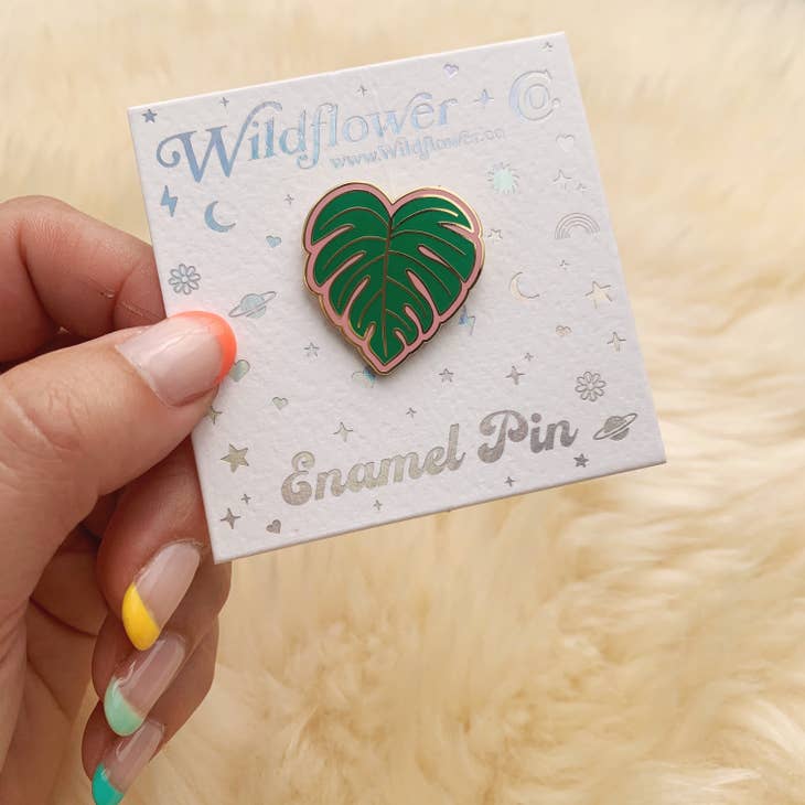 Monstera Leaf Enamel Pin