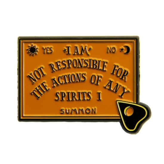 Ouija Board and Planchette Enamel Pin