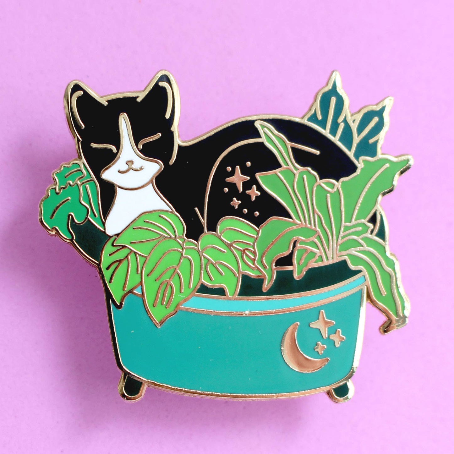 Plant Pot Cat Enamel Pin