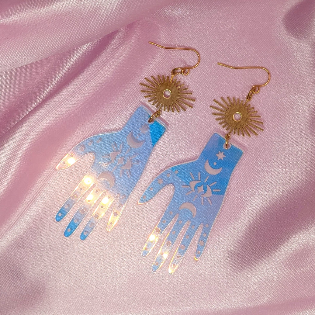 Palmistry Acrylic Earrings