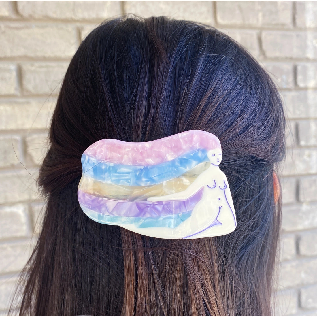 Rainbow Girl Hair Clip