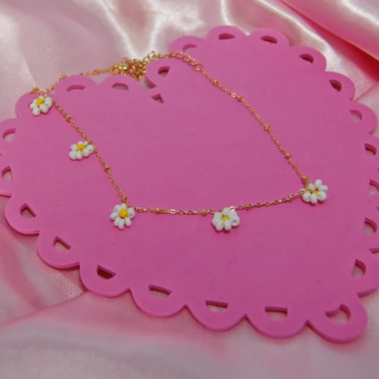 Daisy Flower Choker_2