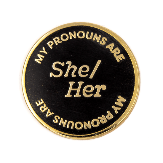 She/Her Pronouns Enamel Pin