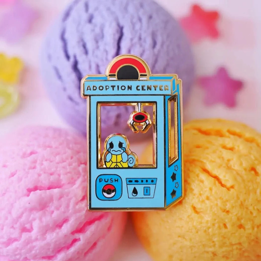 Squirtle Adoption Center Enamel Pin
