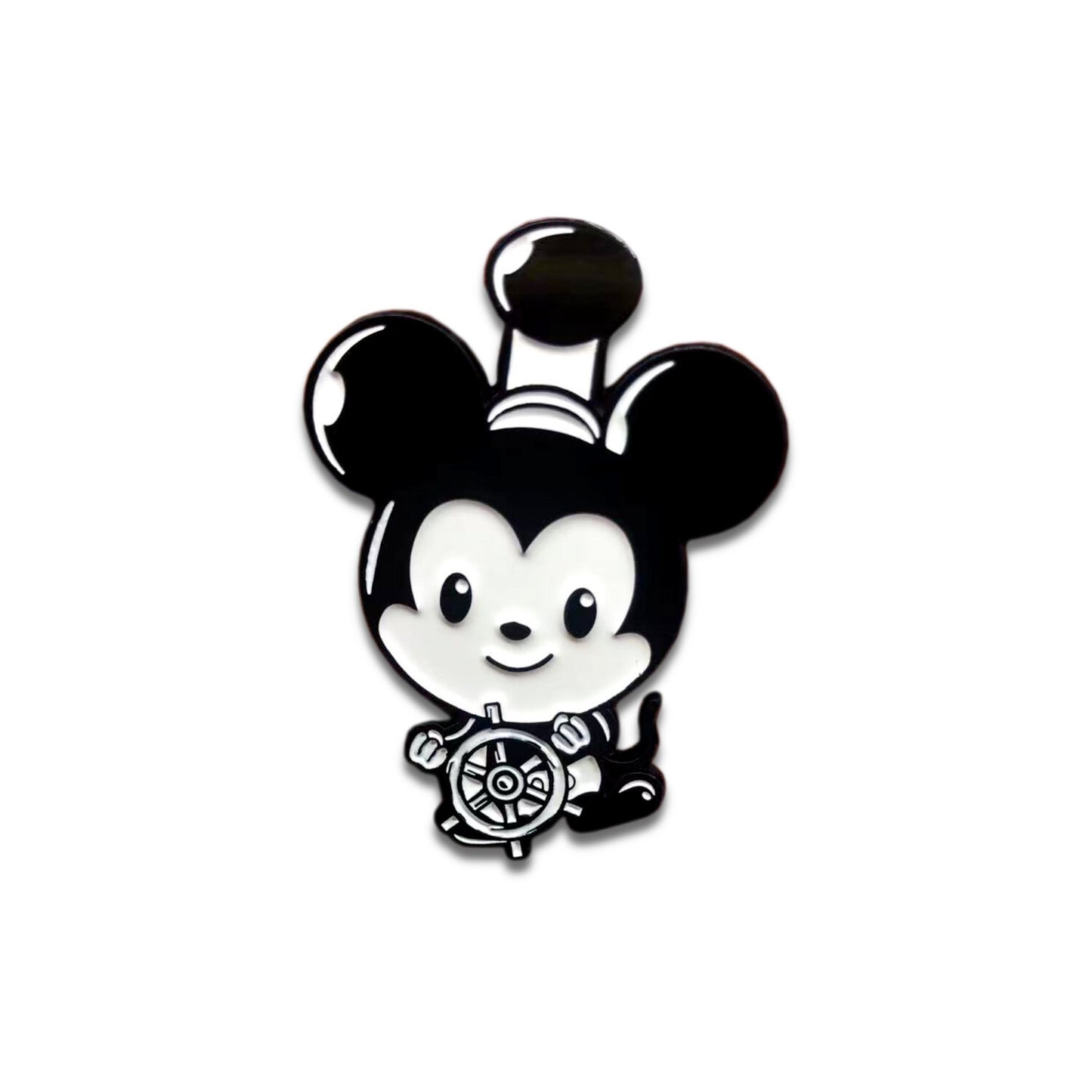 Steamboat Mouse Enamel Pin