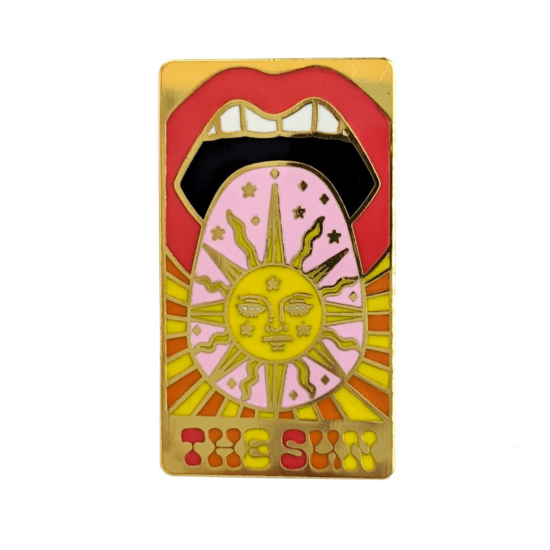 Sun Tarot Enamel Pin
