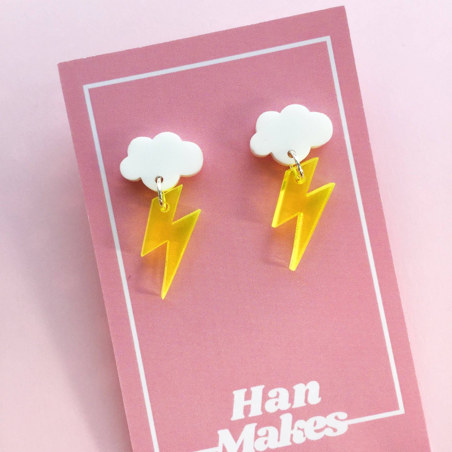 Thunder Cloud Stud Earrings