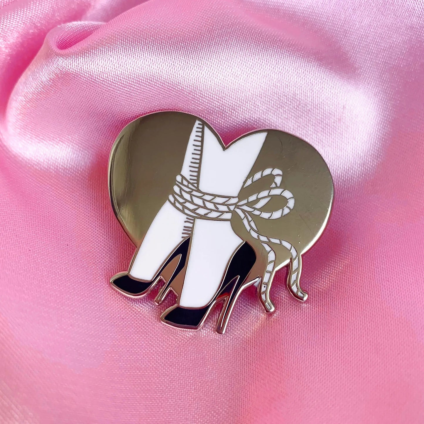 Tied Feet Enamel Pin