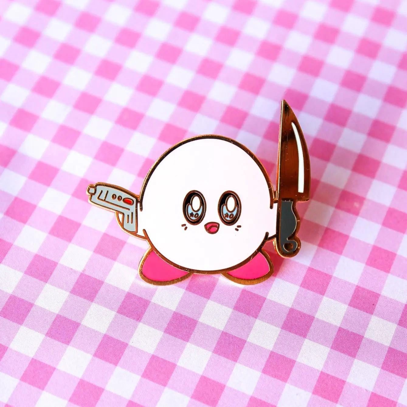 Tough Fluff Enamel Pin