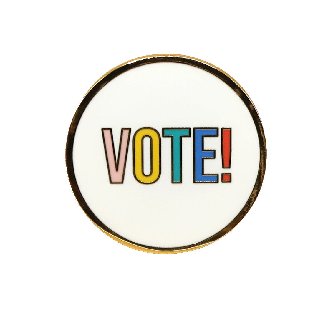 Vote Rainbow Enamel Pin