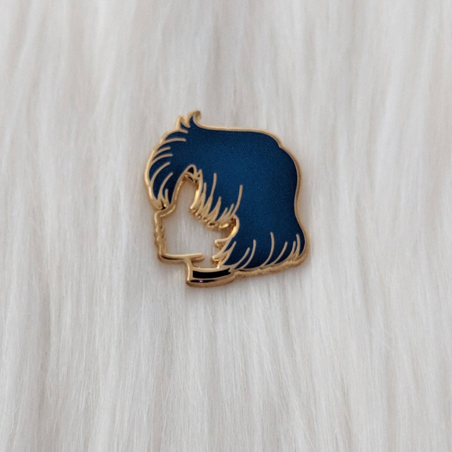 Mercury Moonie Silhouette Enamel Pin