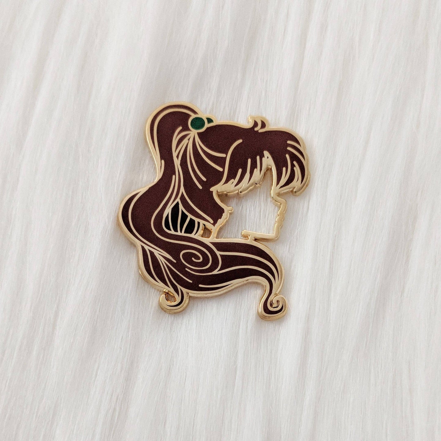 Jupiter Moonie Silhouette Enamel Pin