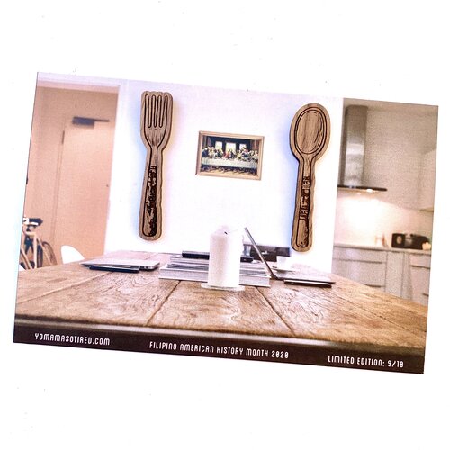 Wooden Spoon & Fork Pin Set