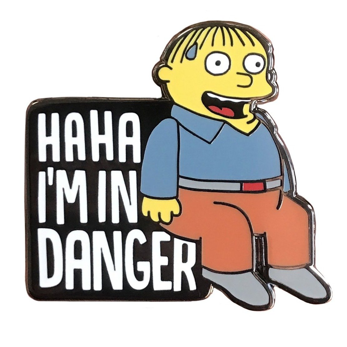 I'm In Danger Ralph Enamel Pin